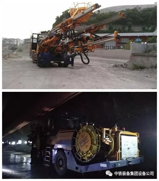隧道施工神器———中鐵裝備三臂鑿巖臺(tái)車 隧道施工神器———中鐵裝備三臂鑿巖臺(tái)車