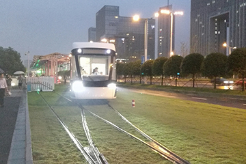 南京河西有軌電車道岔