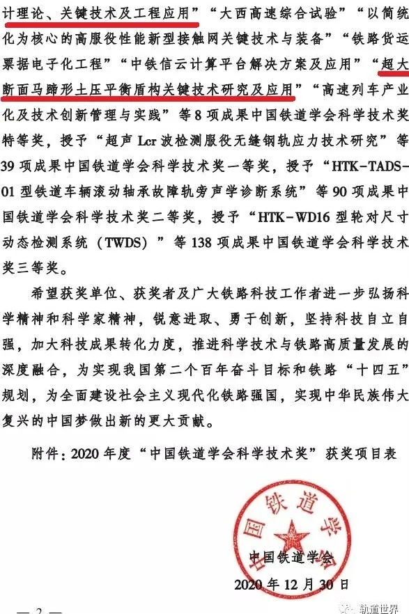 中鐵工業(yè)再獲兩項特等獎